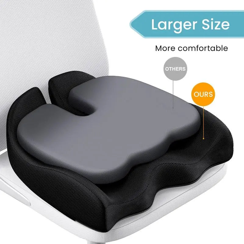 Non-Slip Memory Foam Car Seat Cushion Pad