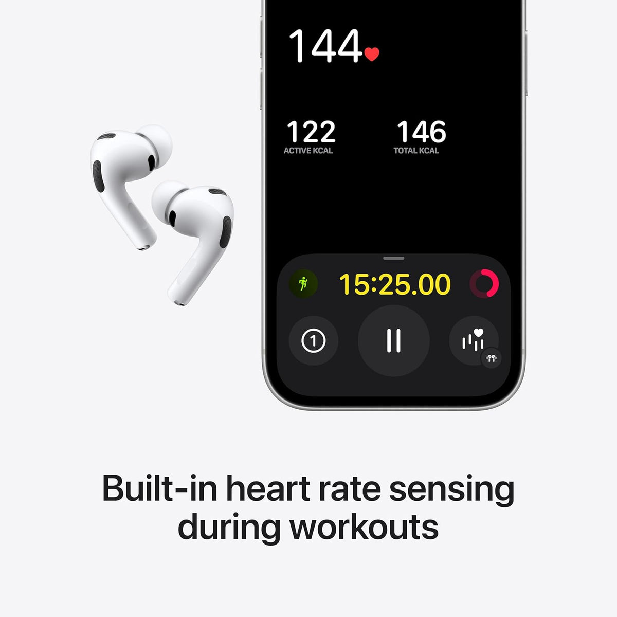 Apple AIR PODS PRO 3 Wireless headphones with charging case. includes 5 ear tip sizes. compatible with USB - C , Apple watch, magsafe and Qi certified charger USB - Cable sold separately