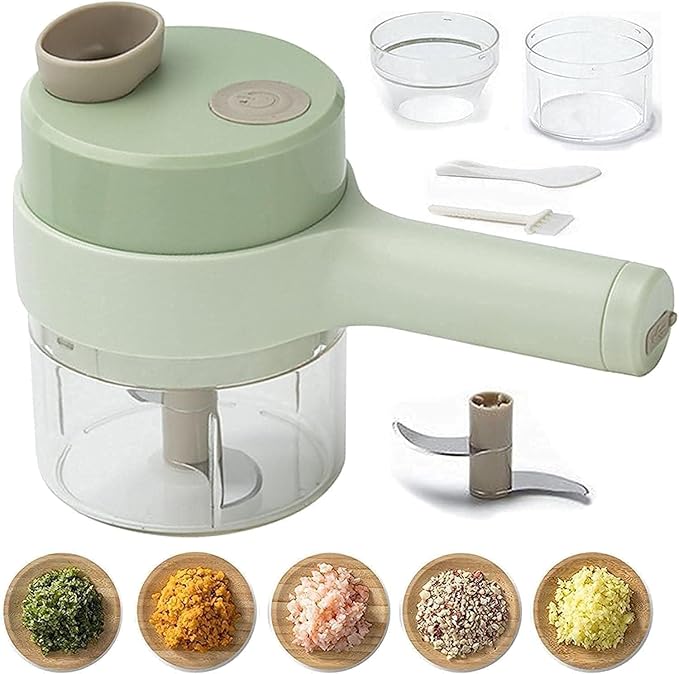 Wireless Electric Food Chopper | USB Rechargeable Mini Vegetable Chopper | Portable Garlic, Onion, Ginger & Meat Grinder