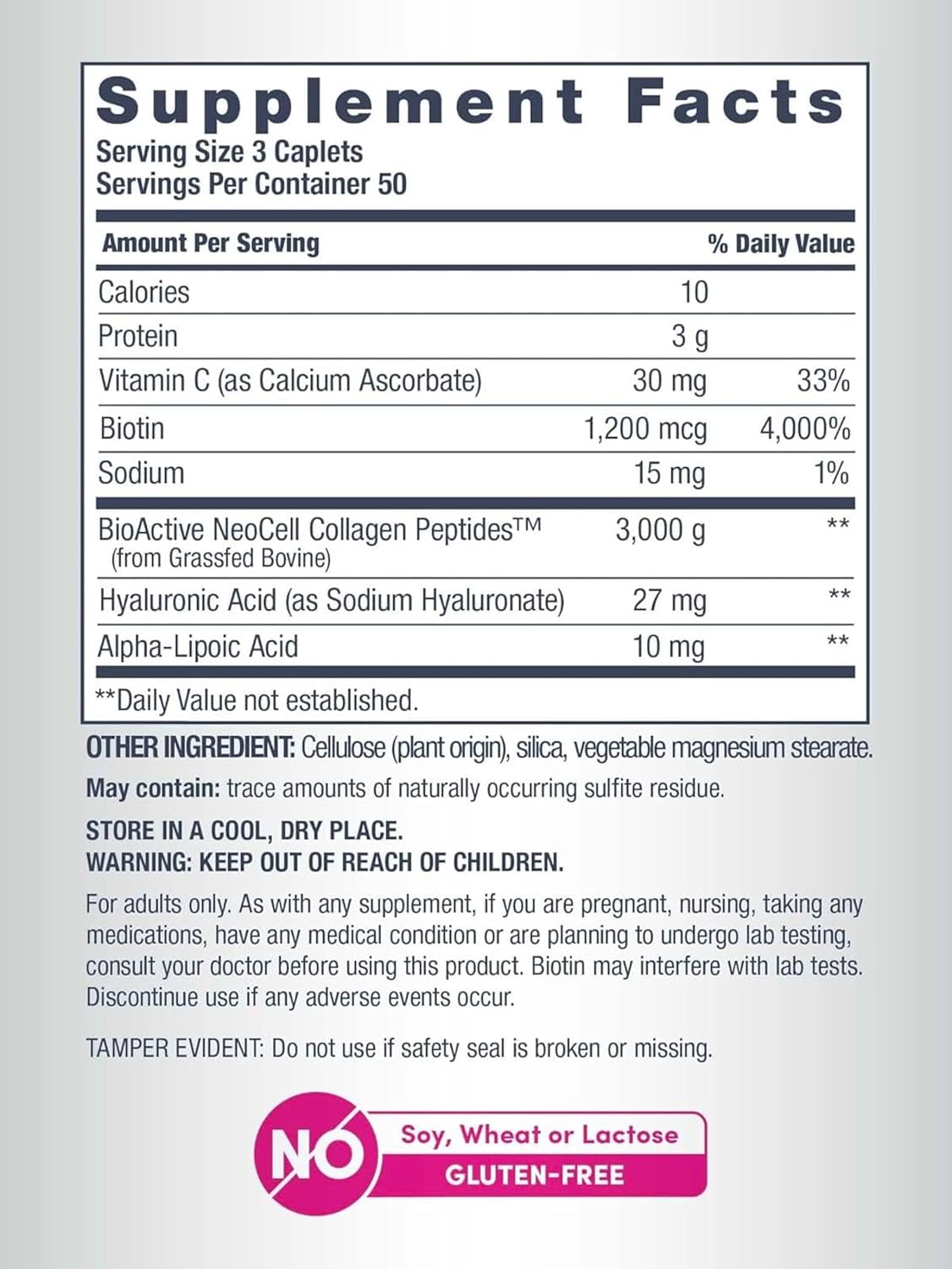 NeoCell Collagen Beauty Builder 3,000mg | Bioactive Collagen Peptides with Biotin & Hyaluronic Acid for Radiant Skin & Strong Nails & Hair Health | 150 Tablets