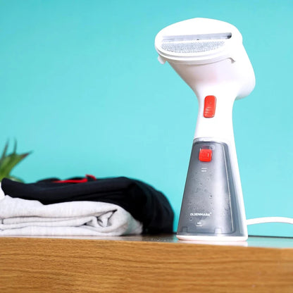 Portable Garment Steamer, Fine Mist Spray, Universal Bottle Adapter, Ergonomic Compact Design, 1500W 0.26L Handheld Fabric Steamer – Dark Purple
