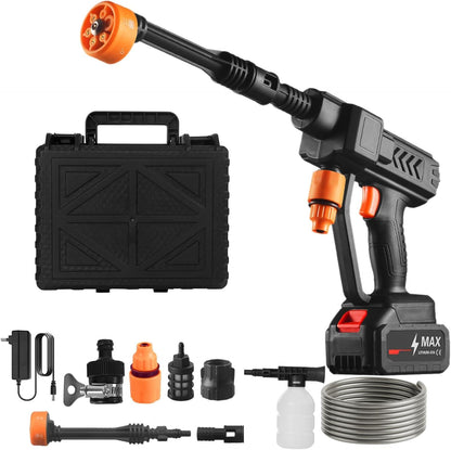 High Pressure Water Cleaning Gun – 5-in-1 Adjustable Nozzle for Car Wash, Garden & Outdoor Cleaning