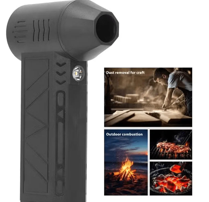 Mini Jet Fan – High-Speed Turbo Handheld Fan, Rechargeable & Portable