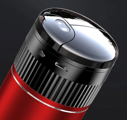Multi-Functional Smart Car Ashtray with Lid – LED Light, Smell-Proof & Auto-Sensor