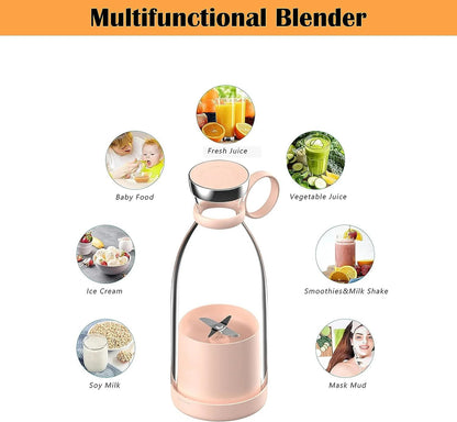 Portable Juicer Bottle | USB Rechargeable Personal Blender for Smoothies, Protein Shakes & Fresh Juice