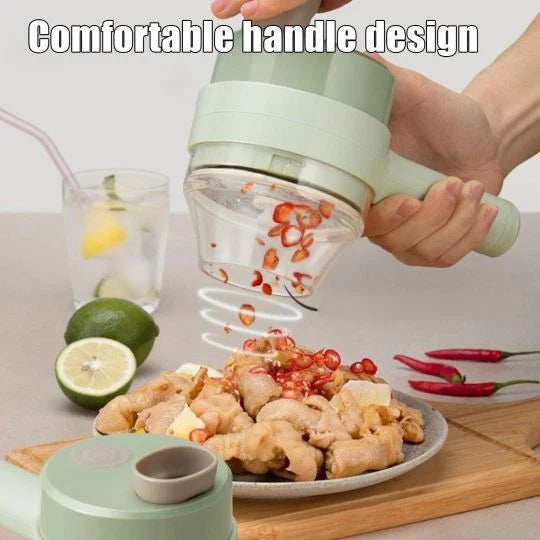 Wireless Electric Food Chopper | USB Rechargeable Mini Vegetable Chopper | Portable Garlic, Onion, Ginger & Meat Grinder
