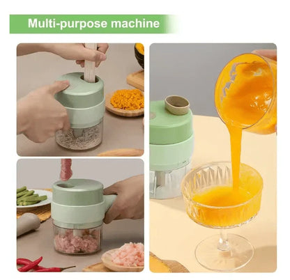 Wireless Electric Food Chopper | USB Rechargeable Mini Vegetable Chopper | Portable Garlic, Onion, Ginger & Meat Grinder
